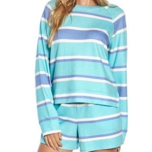 Wildfox Blue & Purple Sweatshirt and Short Lounge Set-NWT